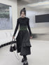 Pleat Ruffle Skirt